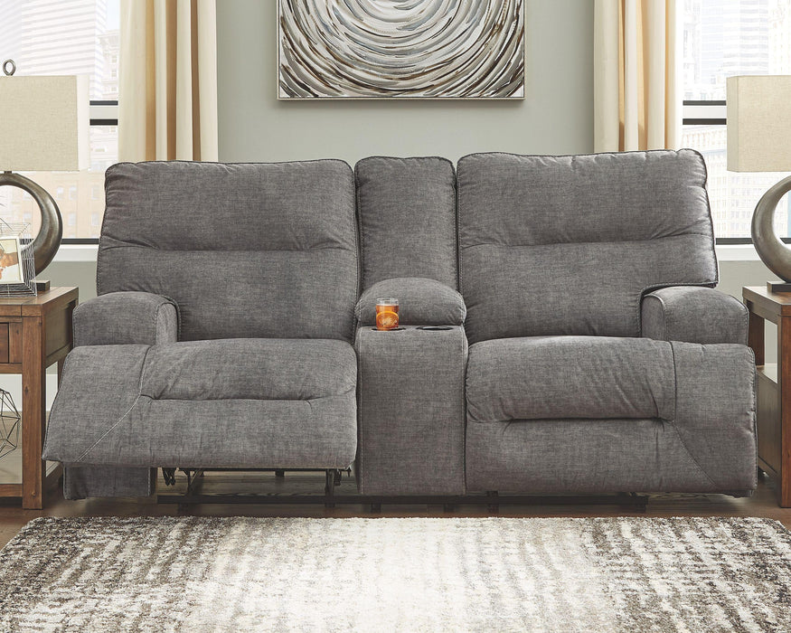 Loveseat W/console VIP Ashley Furniture
