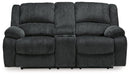 Draycoll Power Reclining Loveseat with Console image