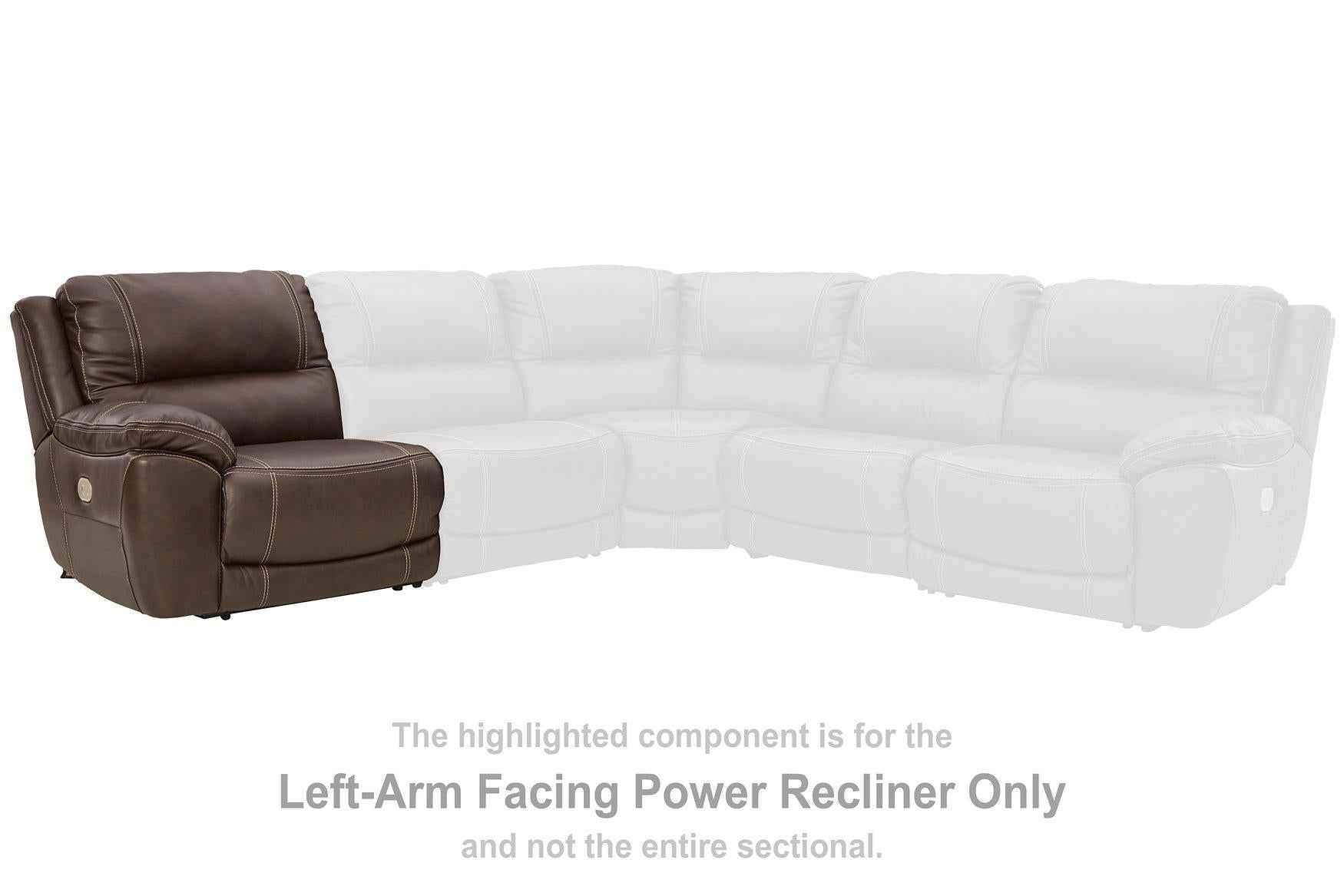 Dunleith Power Reclining Sectional Loveseat