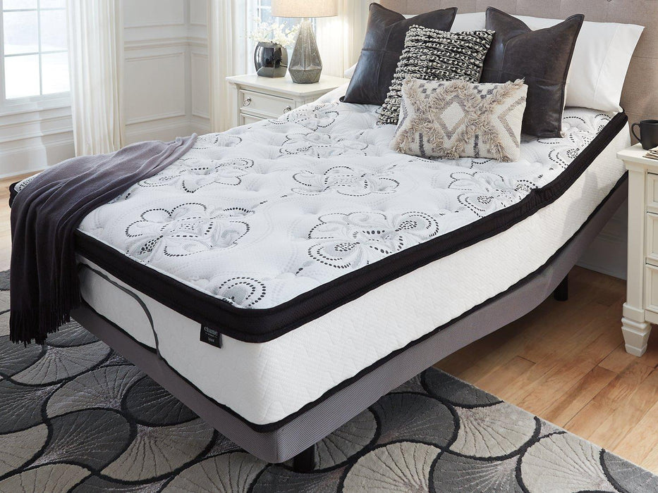 Chime 12 Inch Hybrid 2-Piece Mattress Set with Better Than A Boxspring
