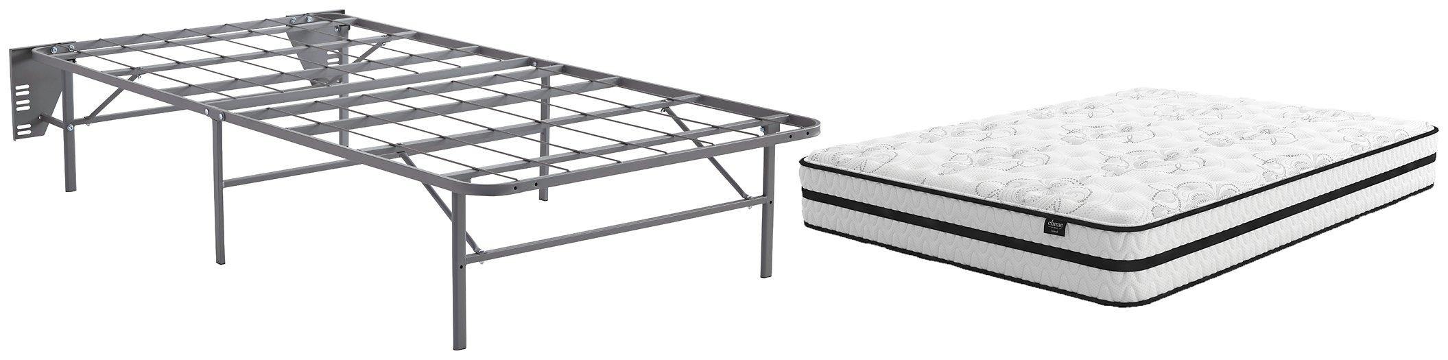 Chime 10 Inch Hybrid 2-Piece Mattress Set with Better Than A Boxspring