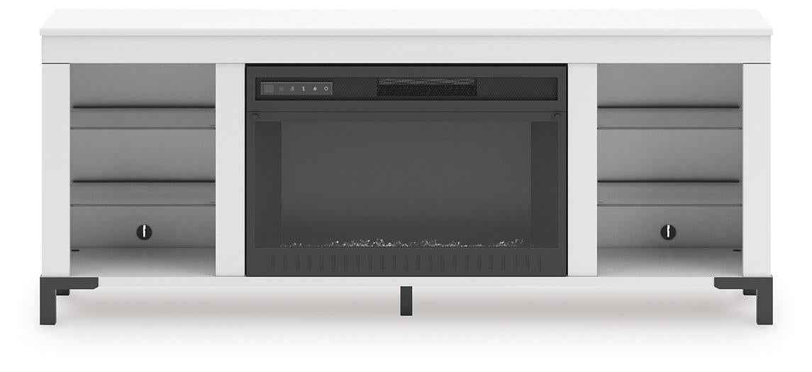 Brollevi 60" TV Stand with Electric Fireplace