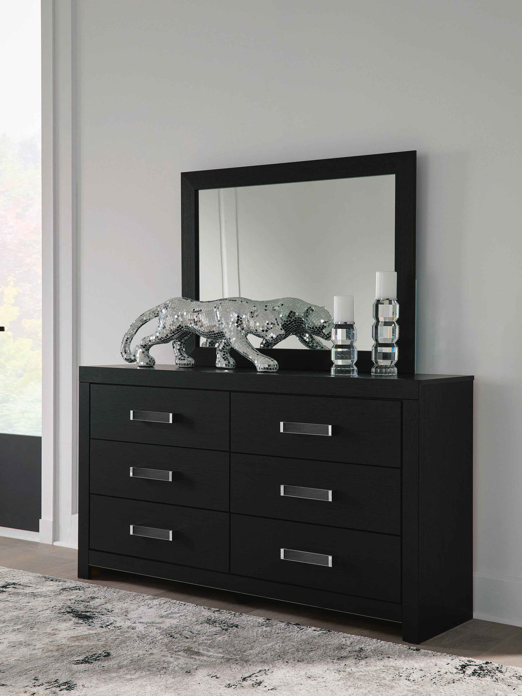 Maeling Dresser and Mirror