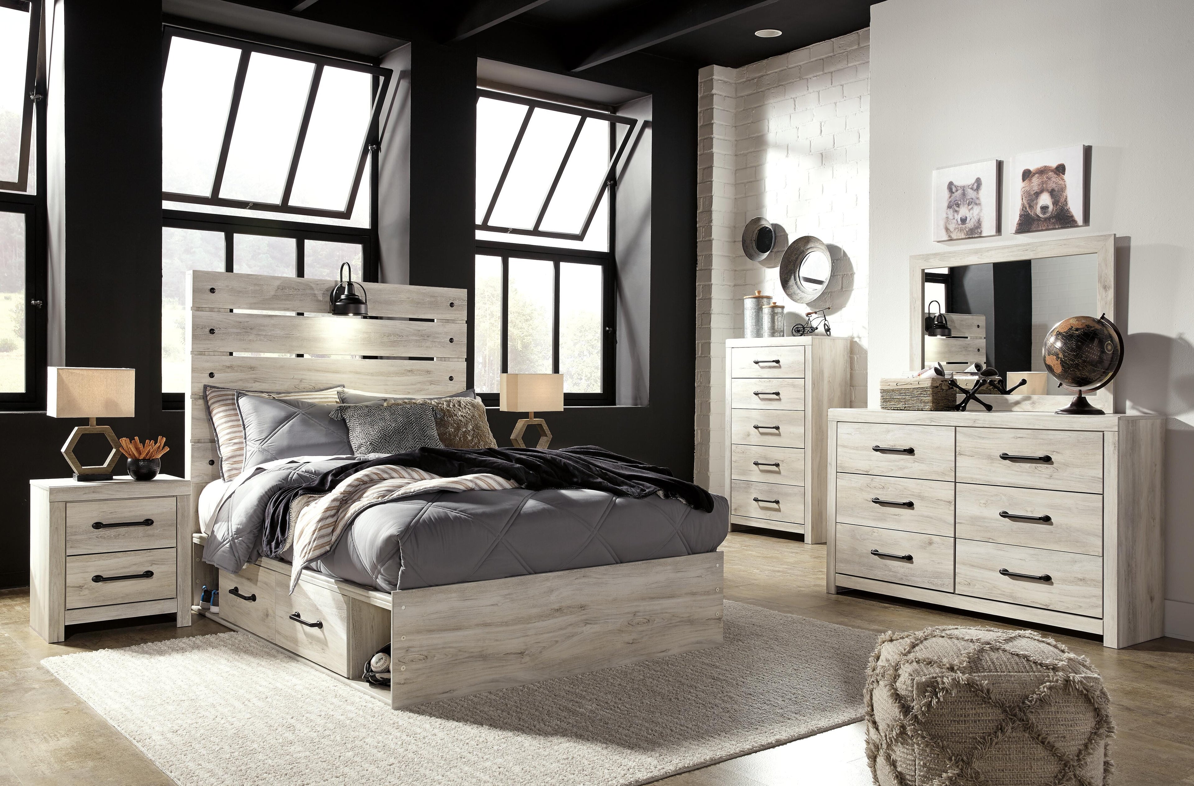 Cambeck Bed with 4 Storage Drawers