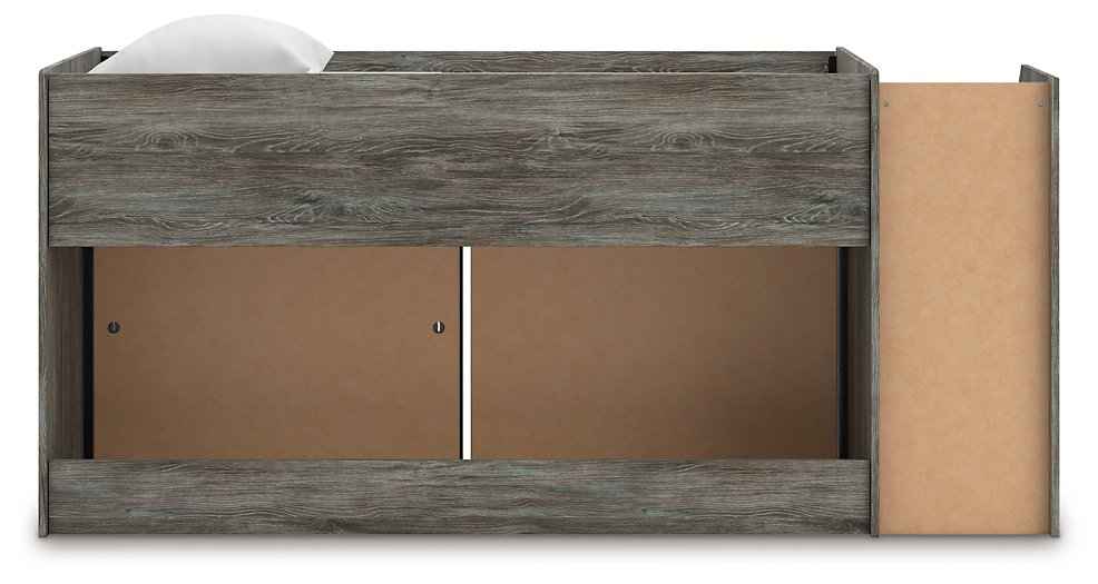 Frandern Loft Bed with Bookcase and Drawer Storage