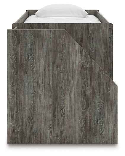 Frandern Loft Bed with Bookcase and Drawer Storage