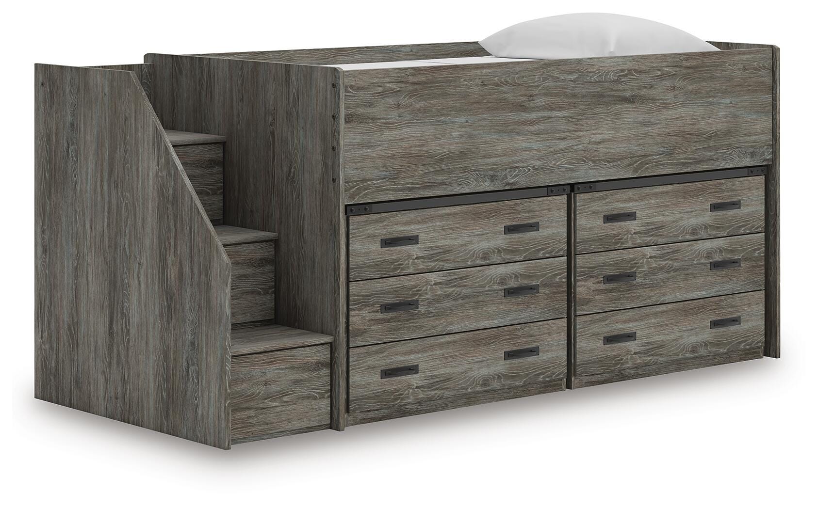 Frandern Loft Bed with Drawer Storage