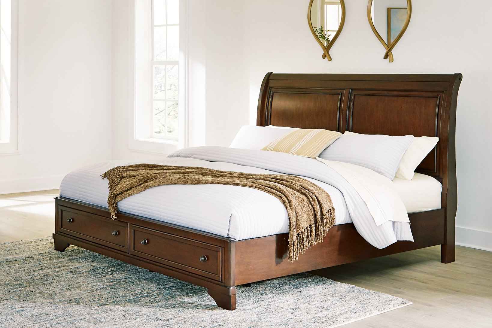 Trellington Sleigh Storage Bed