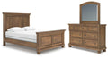 Feddinger Bedroom Set (Queen Bed, Dresser, Mirror, and Nightstand)
