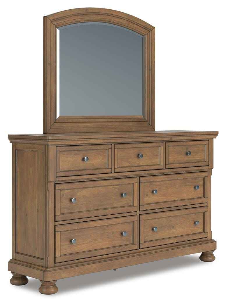 Feddinger Bedroom Set (Queen Bed, Dresser, Mirror, and Nightstand)