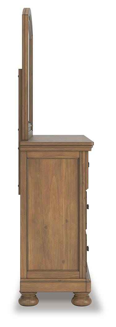 Feddinger Bedroom Set (Queen Bed, Dresser, Mirror, and Nightstand)