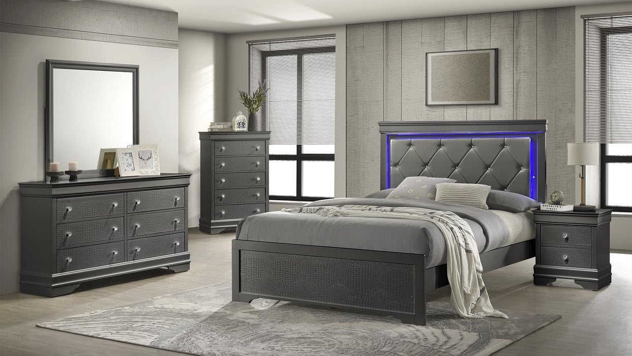 FULL BED GRAY - VIP FURNITURE (NJ)