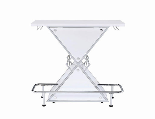 White Stacked Triangle Bar Unit VIP Coaster