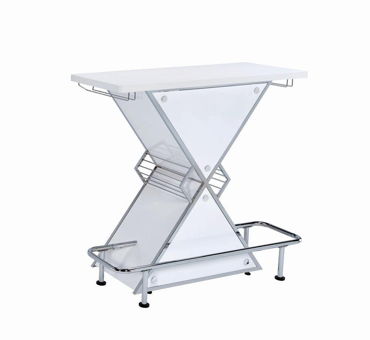 White Stacked Triangle Bar Unit VIP Coaster
