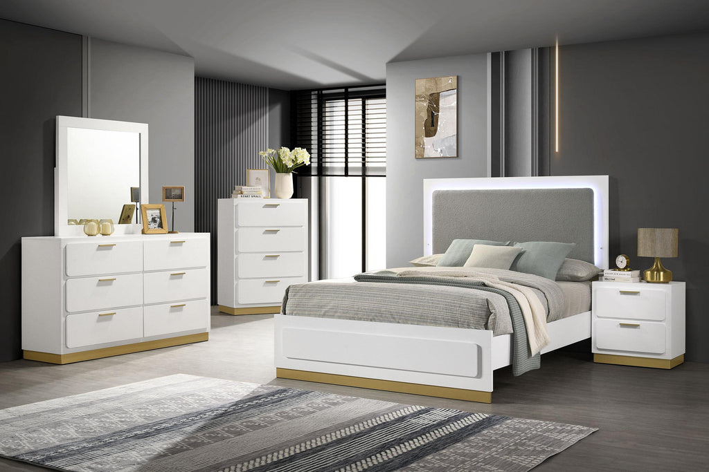 Caraway Panel Bed with LED Lighting