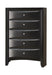 Briana Rectangular 5-drawer Chest Black - VIP FURNITURE (NJ)