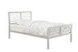 Cooper Queen Metal Bed Silver - VIP FURNITURE (NJ)