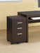 Skeena 3-drawer Mobile Storage Cabinet Cappuccino - VIP FURNITURE (NJ)