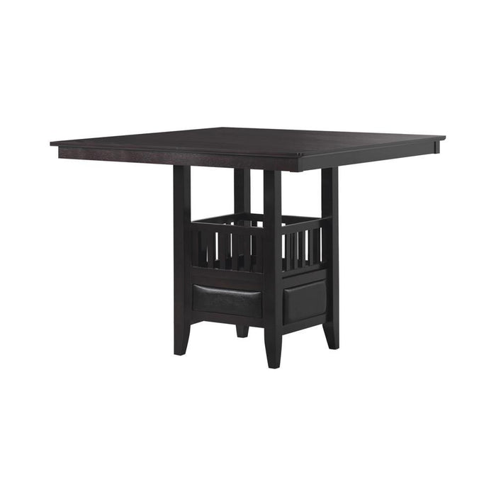 Jaden Square Counter Height Table with Storage Espresso - VIP FURNITURE (NJ)