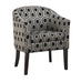Jansen Hexagon Patterned Accent Chair Grey and Black - VIP FURNITURE (NJ)