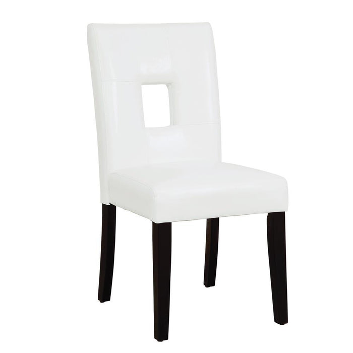 Shannon Open Back Upholstered Dining Chairs White (Set of 2) - VIP FURNITURE (NJ)