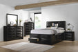 Briana California King Platform Storage Bed Black - VIP FURNITURE (NJ)