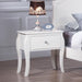 Dominique 1-drawer Nightstand Cream White - VIP FURNITURE (NJ)