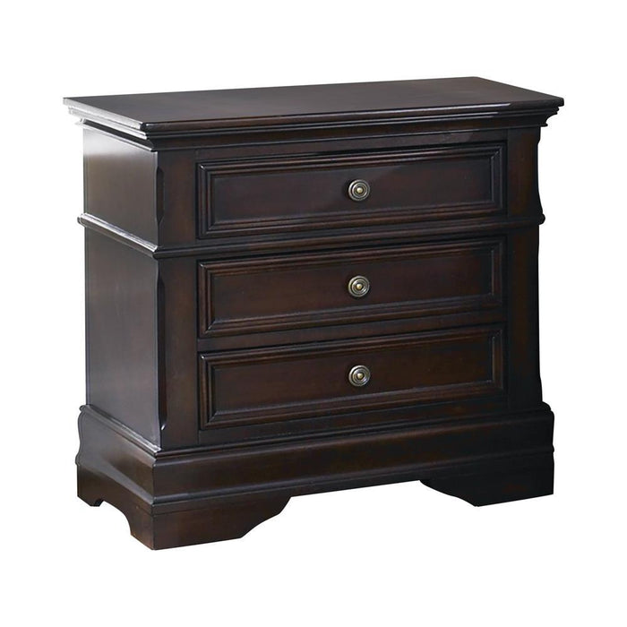 Cambridge 3-drawer Rectangular Nightstand Cappuccino - VIP FURNITURE (NJ)