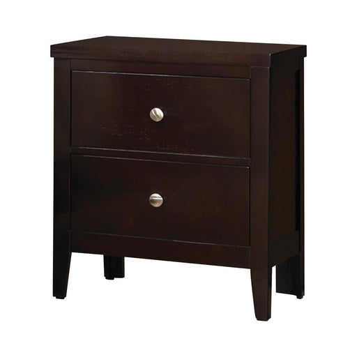 Carlton 2-drawer Rectangular Nightstand Cappuccino - VIP FURNITURE (NJ)