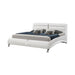 Jeremaine Queen Upholstered Bed White - VIP FURNITURE (NJ)
