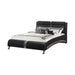Jeremaine Queen Upholstered Bed Black - VIP FURNITURE (NJ)
