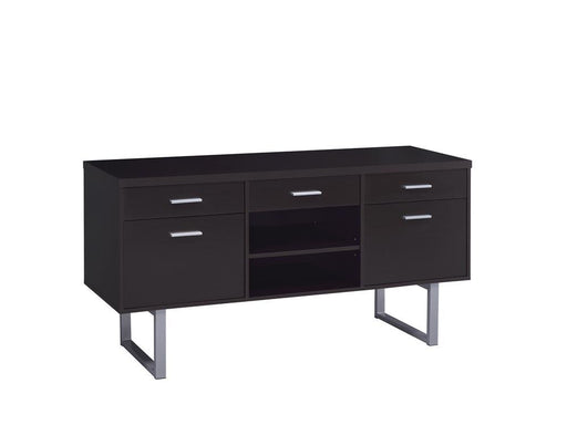 Lawtey 5-drawer Credenza with Adjustable Shelf Cappuccino - VIP FURNITURE (NJ)