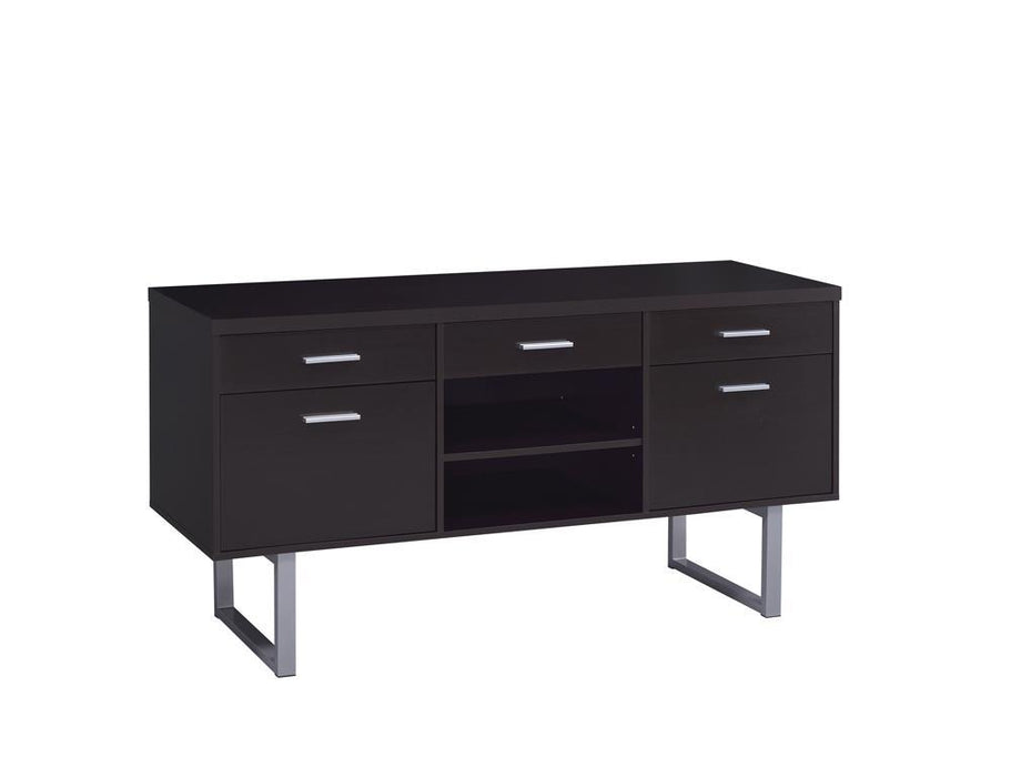 Lawtey 5-drawer Credenza with Adjustable Shelf Cappuccino - VIP FURNITURE (NJ)