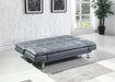 Dilleston Tufted Back Upholstered Sofa Bed Grey - VIP FURNITURE (NJ)