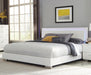 Felicity Queen Panel Bed with LED Lighting Glossy White - VIP FURNITURE (NJ)