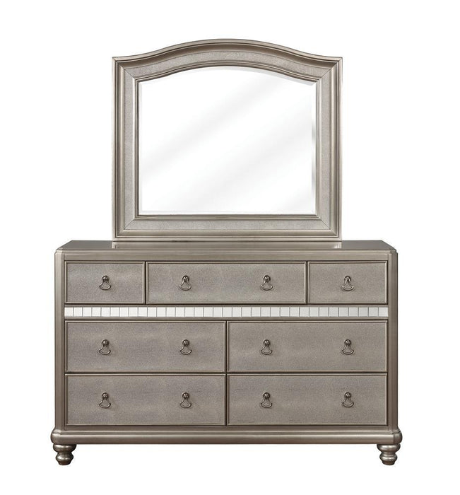 Bling Game Arched Dresser Mirror Metallic Platinum - VIP FURNITURE (NJ)