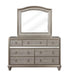 Bling Game Arched Dresser Mirror Metallic Platinum - VIP FURNITURE (NJ)