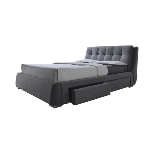 Fenbrook Queen Tufted Upholstered Storage Bed Grey - VIP FURNITURE (NJ)
