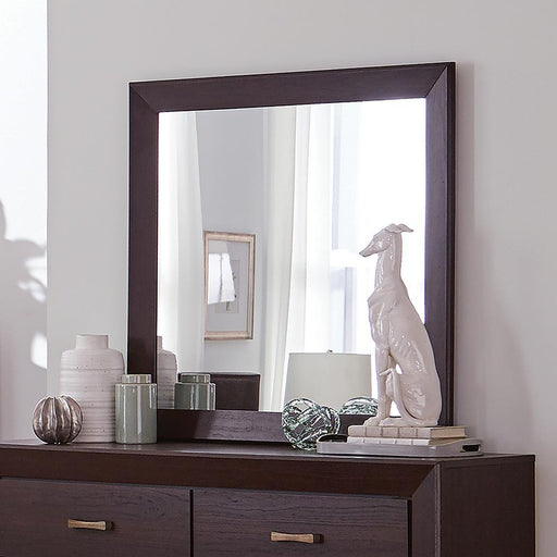 Kauffman Rectangular Dresser Mirror Dark Cocoa - VIP FURNITURE (NJ)
