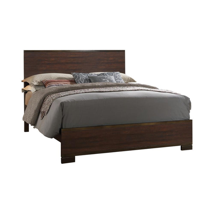 Edmonton Eastern King Panel Bed Rustic Tobacco - VIP FURNITURE (NJ)