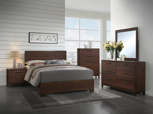 Edmonton Eastern King Panel Bed Rustic Tobacco - VIP FURNITURE (NJ)