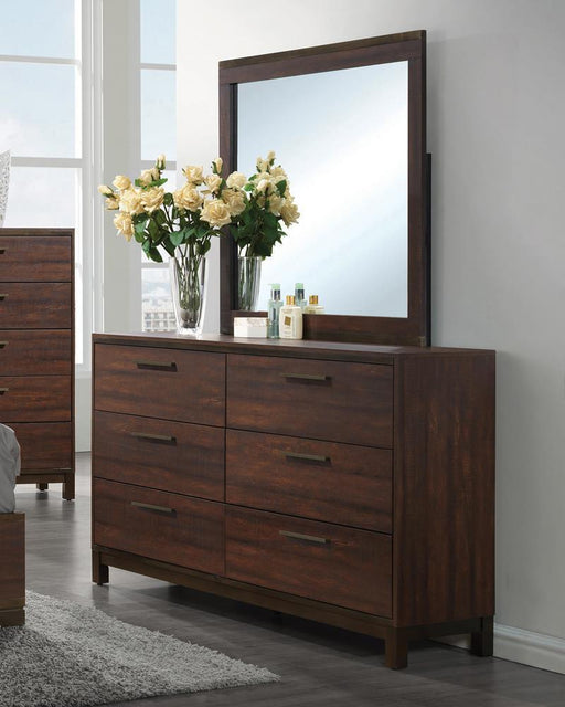 Edmonton Dresser Mirror Rustic Tobacco - VIP FURNITURE (NJ)
