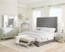 Camille Tall Tufted Eastern King Bed Grey - VIP FURNITURE (NJ)