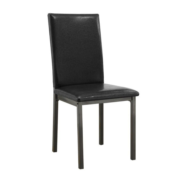 Garza Upholstered Dining Chairs Black (Set of 2) - VIP FURNITURE (NJ)