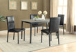 Garza Upholstered Dining Chairs Black (Set of 2) - VIP FURNITURE (NJ)
