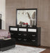Barzini Rectangular Dresser Mirror Black - VIP FURNITURE (NJ)