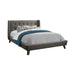Carrington Button Tufted California King Bed Grey - VIP FURNITURE (NJ)