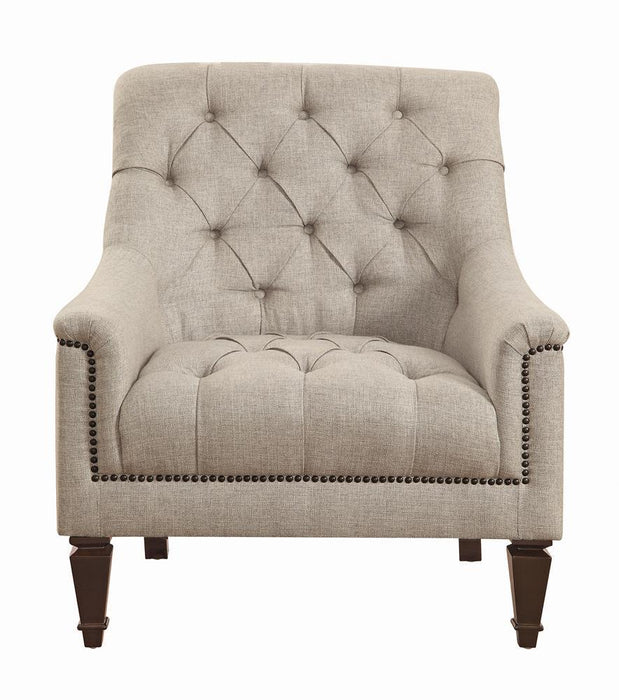 Avonlea Sloped Arm Upholstered Chair Grey - VIP FURNITURE (NJ)