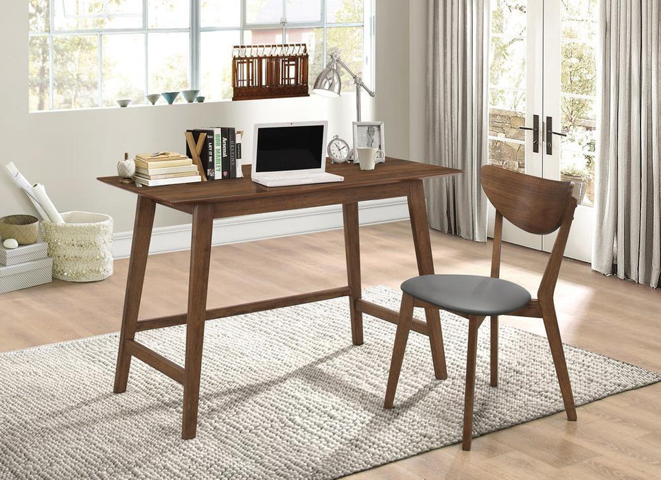 Karri 2-piece Writing Desk Set Walnut - VIP FURNITURE (NJ)