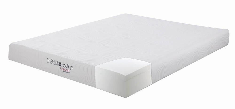 Keegan Full Memory Foam Mattress White - VIP FURNITURE (NJ)